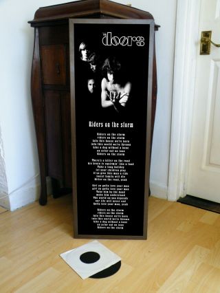The Doors Riders On The Storm Poster Lyric Sheet,  Light My Fire,  Lizard Man.  Fire