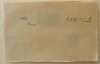 80 Gb Qv Penny Reds Plate 175 In A Reconstruction Booklet.  Sample Pages Are Sho