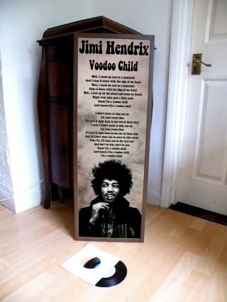 Jimi Hendrix Voodoo Child Promotional Poster Lyric Sheet,  Rock,  Pop,  Experience