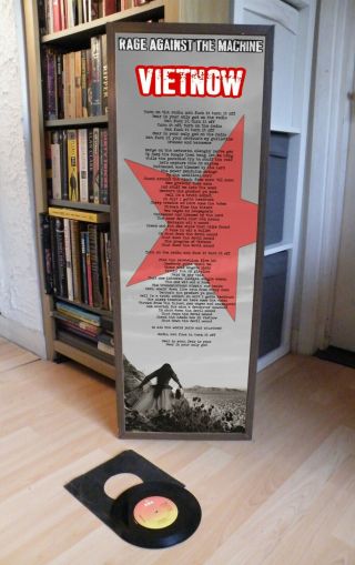 Rage Against The Machine Vietnow Promo Poster Lyric Sheet,  Ratm,  Bullet