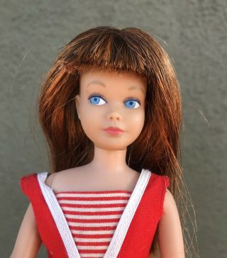 Vintage 1964 Two Tone Hair Straight Leg Skipper Barbie Doll Japan