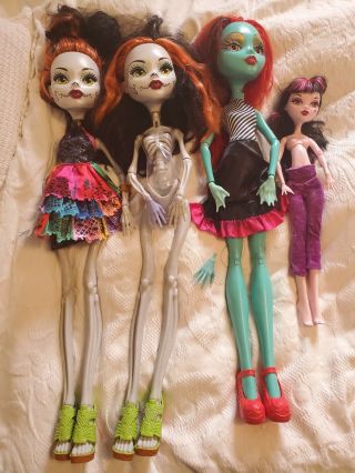 3 Monster High 28 Inch Voltagoous Ghoul - Gore Geous Dolls W/changing Eyes
