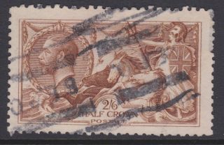 Gb Stamps King George V 1913 2/6d Chocolate Seahorse Waterlow & Sons Issue
