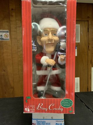 Very Rare Bing Crosby Moving Singing Santa,  Gemmy Pop Culture Series 2001