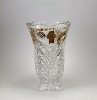 Anna Hutte Bleikristall 24 Pbo Lead Crystal Vase