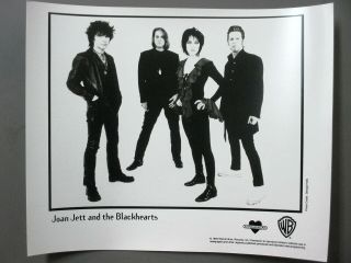 Joan Jett & The Blackhearts Promo Photo 8 X 10 Matte Finish Black & White 1994