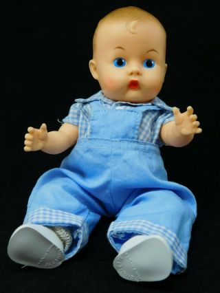 Vntg 1958 Vogue Ginnette Jimmy Doll 4131 Blue Overalls & Check Shirt,  Shoes
