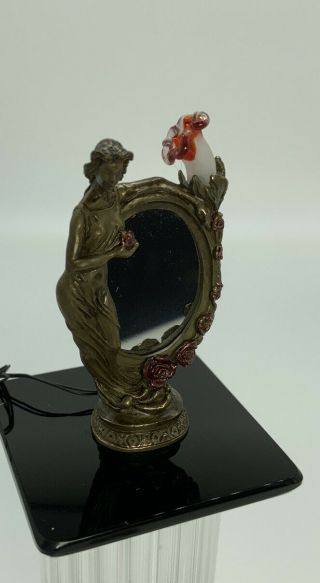 Dollhouse Miniature Artisan Signed Jim Pounder L’dama Light W/mirror