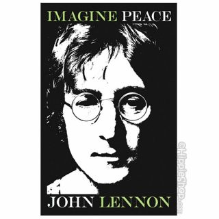 John Lennon Blacklight Poster “imagine Peace” 24x36