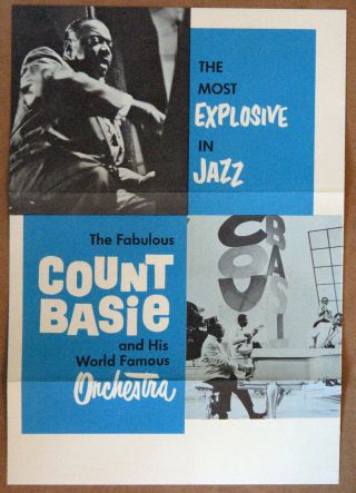 Flyer: Count Basie Orchestra,  The Most Explosive ?? In Jazz,  Mid 1960s
