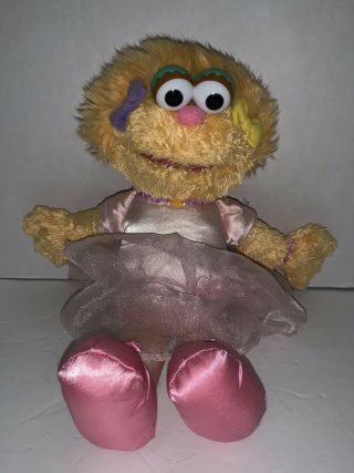 Sesame Street Zoe Ballerina Tutu Full Body Plush 12 " Toy Gund 2012