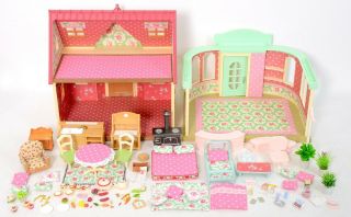 fistuff Sylvanian Families Decorated House,  Country Clinic,  Furniture Bundle 2