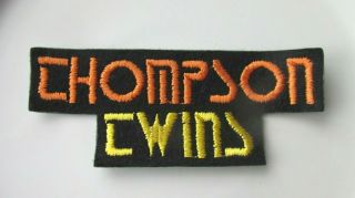 Thompson Twins Vintage Sew On Patch From 1980 