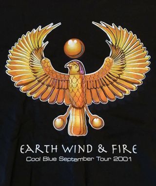Earth Wind And Fire T Shirt M 2001 Tour