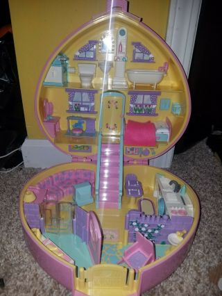 Vintage Bluebird Lucy Locket Polly Pocket Carry N Play Dreamhouse Pink 1992 Huge