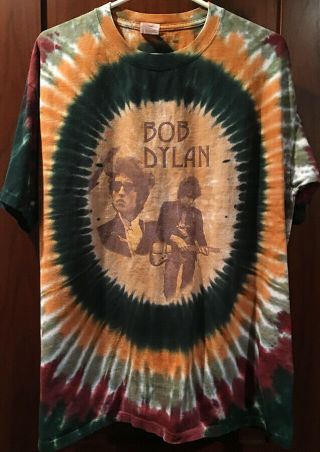 Bob Dylan Deal Europe Summer Tour 1993 T Shirt Tie Dye Xl