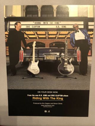 Bb King Eric Clapton Trade Poster Ad Riding With The King