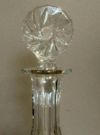 Vintage Round Shaped 24 Lead Crystal Liquor Decanter Made in Poland 2