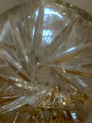 Vintage Round Shaped 24 Lead Crystal Liquor Decanter Made in Poland 3