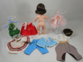 Vintage Madame Alexander Wendy - Kins with 5 Tagged Outfits from ca.  1960 2