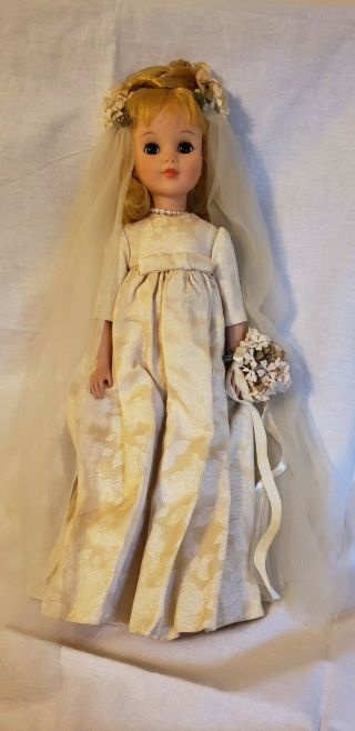 Madame Alexander 1965 Polly Bride Doll,  Wedding Gown,  Clothing Rare