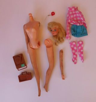 Vintage Barbie - Talk Busy Steffie & Outfit 1186 - 1971 - Parts / Repair