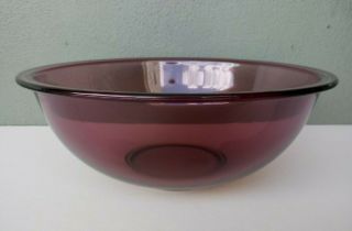 Pyrex - Vintage Cranberry Vision 4 L Glass Mixing Bowl 326