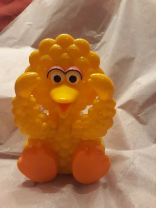 Vintage Tyco Sesame Street Peek - A - Boo Musical Wind - Up Big Bird Toy