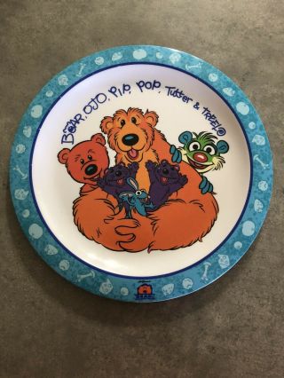 Jim Hensons Bear In The Big Blue House Melamine Ware Dinner Plate Ojo Pip Pop