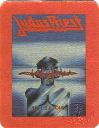 Judas Priest 1981 U.  S.  Tour Backstage Pass Rob Halford