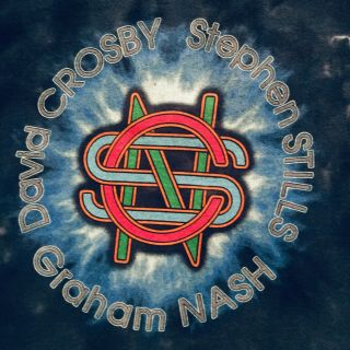 Liquid Blue Crosby Stills Nash T - Shirt - - 2009 Summer Tour - - Dappled Tie Dye - - (xl)