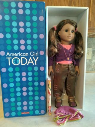 American Girl 18” Doll Marisol Retired Goty Latina W/original Box