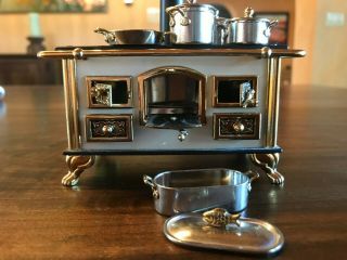 Bodo Hennig 1990s miniatures,  fancy kitchen with stove 2