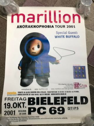 Marillion Tour Poster - Anoraknophobia Tour 2001 Bielefeld