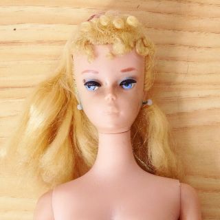 Vintage Blonde 4 Ponytail Barbie Doll