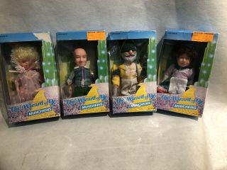 4 Wizard Of Oz Munchkins Multi Toys Corp.  1988 Lollipop Soldier Ballerina Flower