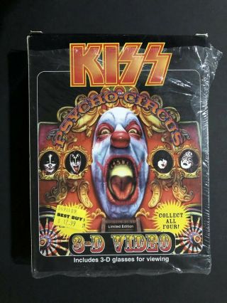 Limited Edition Kiss Psycho - Circus 3 - D Video With 3 - D Glasses The Demon Cd & Vhs