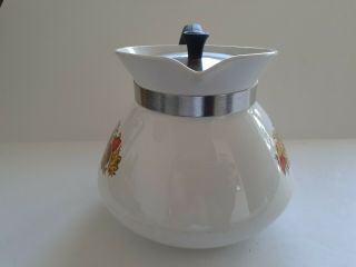VTG Corning Ware Tea Pot Water Kettle,  6 Cup,  P - 104,  Spice of Life,  LeThe,  VGC 3