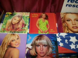 5 Britney Spears Calendars Collectible Month Poster Photos 12 " X12 " 2000 - 04
