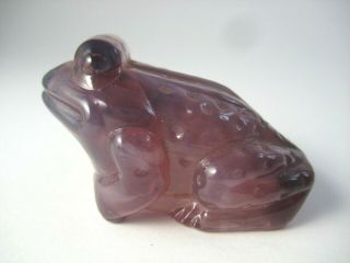 Boyd Glass Jeremy Frog Figurine Milky Purple