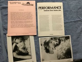 Olivia Newton - John Press Releases 1974 1975 Plus Two Photos Poster Kit