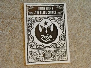 Jimmy Page And The Black Crows 2000 Tour Book