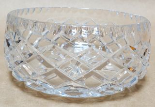 Vintage Diamond Cut Crystal Bowl