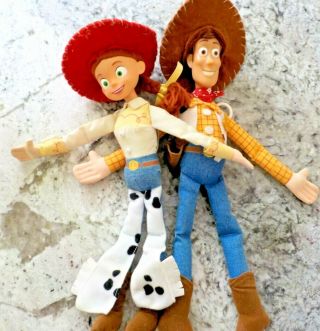 Disney/pixar Toy Story Woody & Jessie 12 " Plush Dolls By Applause