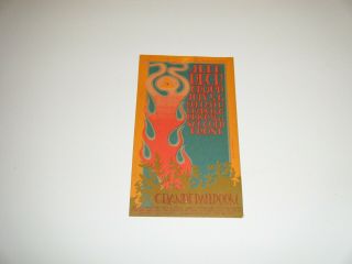 Russ Gibbs Presents Jeff Beck Group Concert Grande Ballroom Postcard