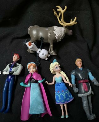 Disney Frozen Movie Figurines - Set Of 6 Figures Mini