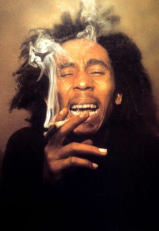 Bob Marley Smoking Poster Rare 24.  25 " X 36 " Nos (b400)