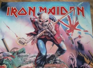 Iron Maiden The Trooper Tapestry Cloth Poster Flag Wall Banner 42 X 30 Huge