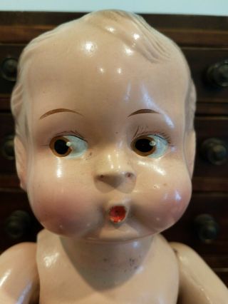 1928 Amberg 13 Inch Composition Teeny Weenie Tiny Tots Doll In