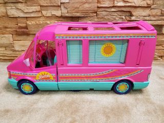 Vintage Mattel 1989 Barbie Western Fun Motor Home Camper Van w/ Box 3